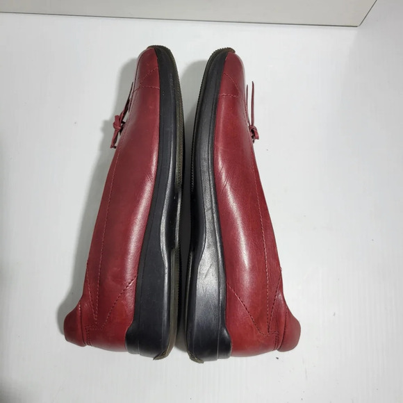 vintage Stone Ridge by Aldo ballet flat shoes red leather size 36 - Picture 6 of 9